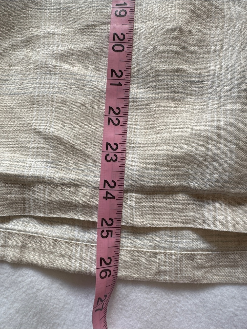 Eileen Fisher Organic 100% Linen Plaid Tunic Top Lagenlook Pockets - Picture 6 of 8